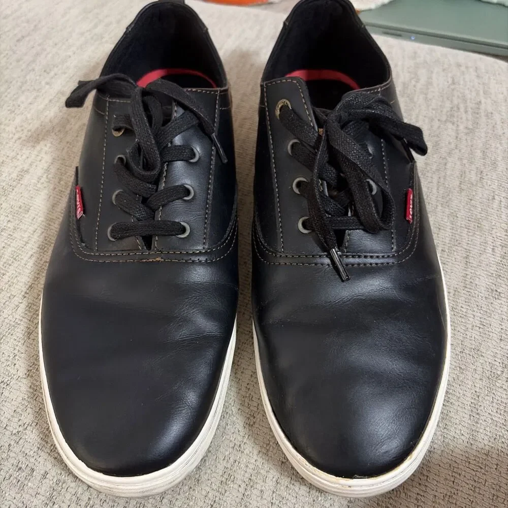 Levi's Sneaker Men 13 Black Casual Shoe Low Top Comfort leather Streetwear